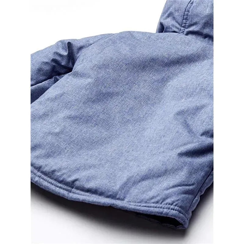Little Me - Chambray Jacket With Pant Set, Blue Image 4