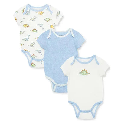 Little Me - Dinomite 3Pk Bodysuits, Ivory Multi Image 1