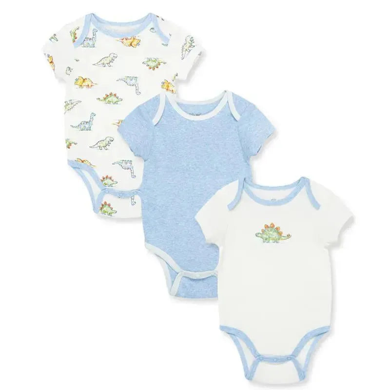 Little Me - Dinomite 3Pk Bodysuits, Ivory Multi Image 1