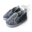 Little Me - Slip Ons Navy W/ Gold Dots  Image 1