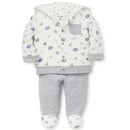 Little Me Jaunty Jungle Hoodie Set Heather Grey Image 2