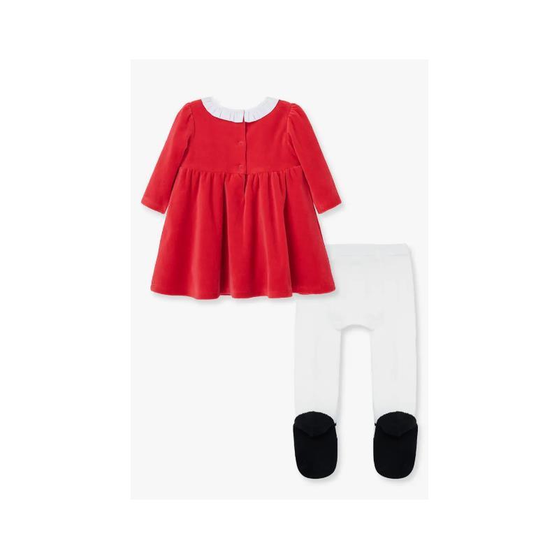 Little Me - Joyful Dress Set, Red  Image 3