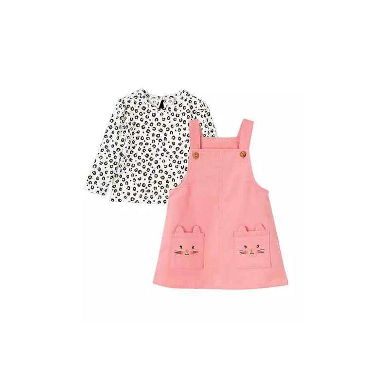 Little Me - Kitty Toddler Jumper Set, Pink Image 1