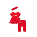 Little Me Love Tutu Set - Red Image 1