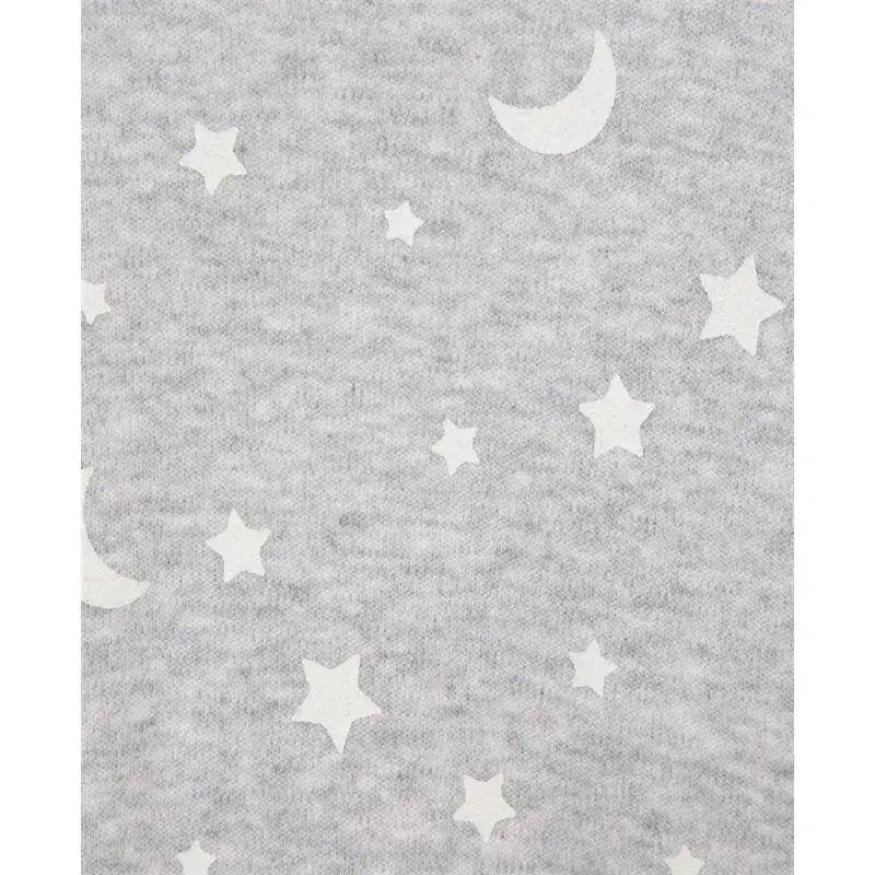 Little Me - Moon & Stars Footie, Grey Image 2