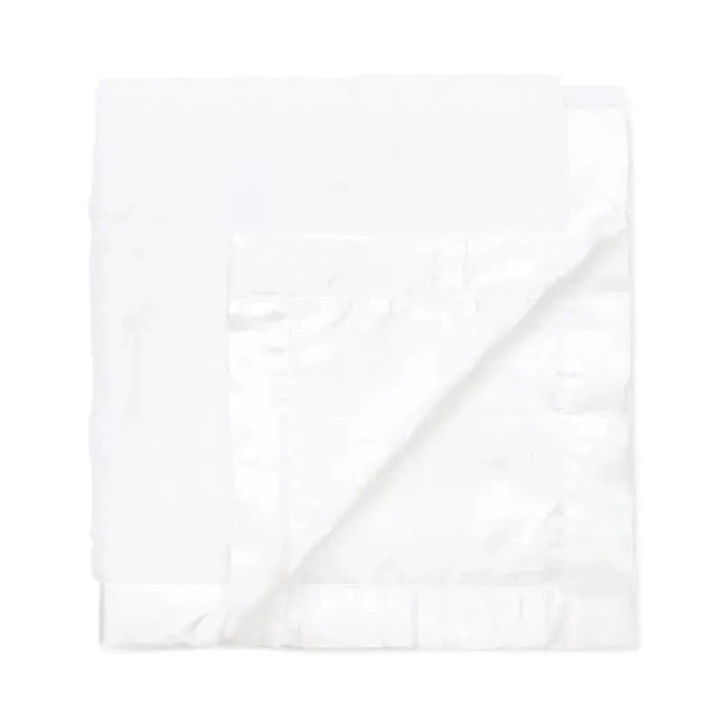 Little Me - Neutral White Stroller Blanket One Size, White Image 1