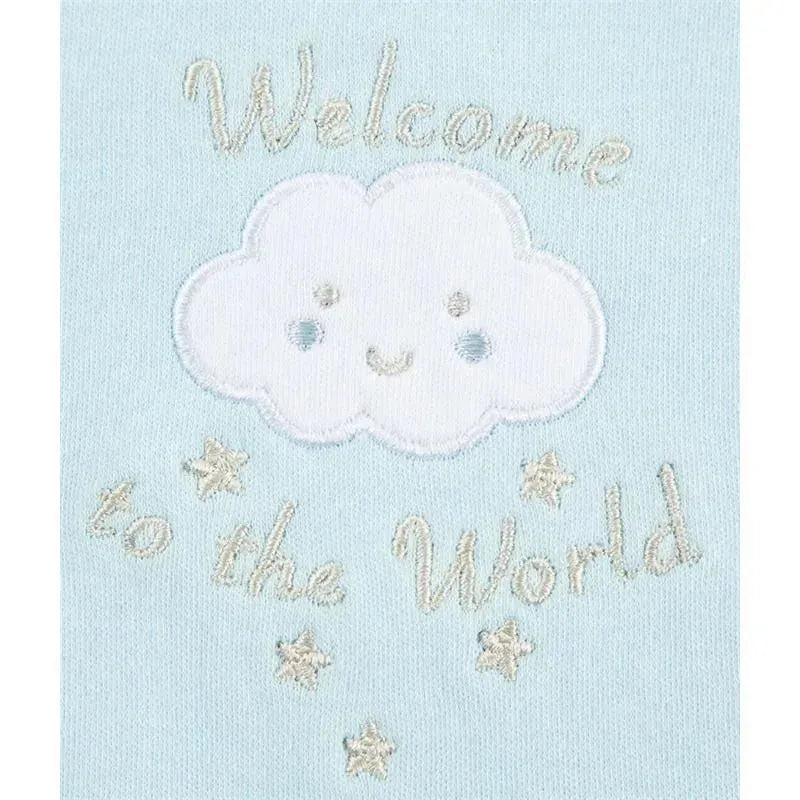 Little Me - New World B Bib-Burp, Blue Image 2