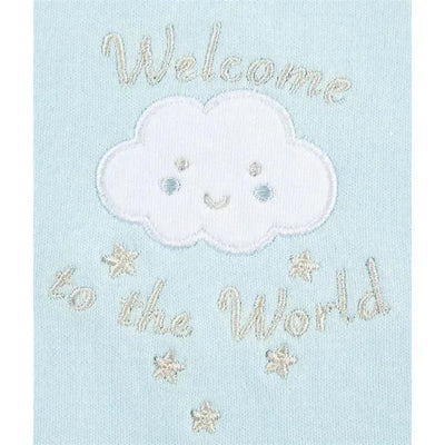 Little Me - New World B Bib-Burp, Blue Image 2
