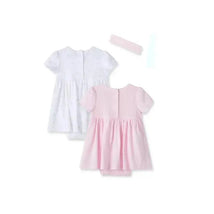 Little Me Roses 2Pk Bodysuit Dress - Pink Image 2