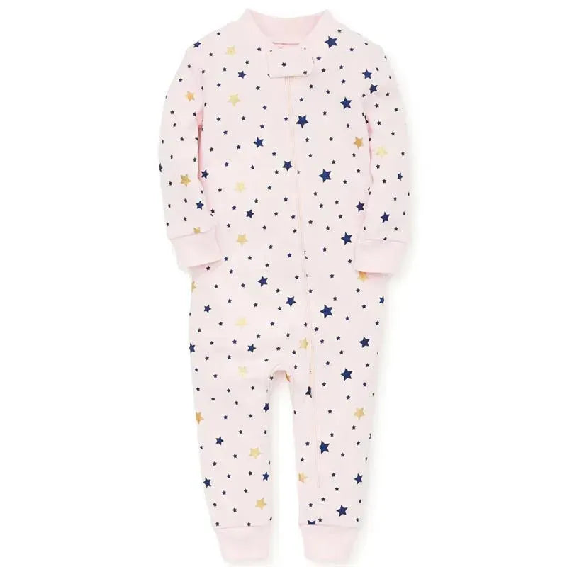 Little Me - Stars Zip Front, Pink Image 1