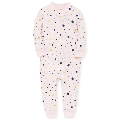 Little Me - Stars Zip Front, Pink Image 1