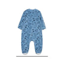 Little Me - Woodland Print Footie, Blue  Image 2