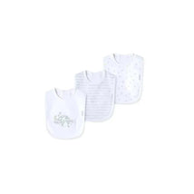 Little Me World Bibs 3Pk One Size - White Image 1