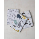 Little Unicorn 3-Pack Cotton Swaddle Set, Dino Friends Image 3