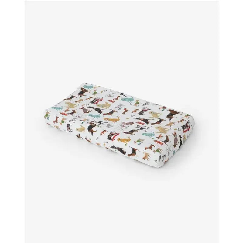 Little Unicorn Cotton Muslin Changing Pad Cover - Woof Image 1