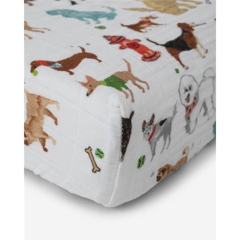 Little Unicorn Cotton Muslin Changing Pad Cover - Woof Image 3