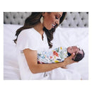 Little Unicorn Cotton Muslin Single Swaddle In Meadow Image 7