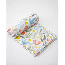 Little Unicorn Cotton Muslin Single Swaddle In Meadow Image 5
