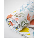 Little Unicorn Cotton Muslin Single Swaddle In Meadow Image 7