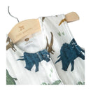 Little Unicorn Cotton Muslin Sleep Bag Small Dino Friends Image 2
