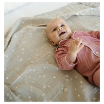 Little Unicorn - Cotton Muslin Swaddle Single, Snow Flurries Image 2