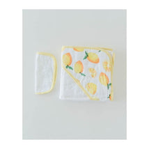 Little Unicorn Hooded Towel Set, Lemon Image 1