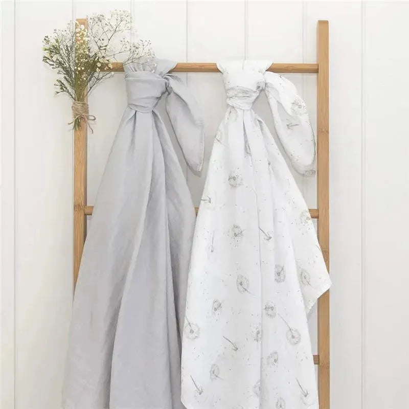 Living Textiles - 2Pk Dandelion Organic Muslin Swaddles  Image 3