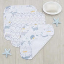 Living Textiles - 3Pk Whale Of A Time Muslin Wash Cloths  Image 2