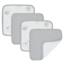 Living Textiles - 4Pk Baby Organic Muslin Washer Cloths, Dandelion Image 1