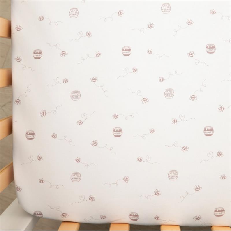 Living Textiles - Cotton Jersey Fitted Sheet Honey Pot Image 1