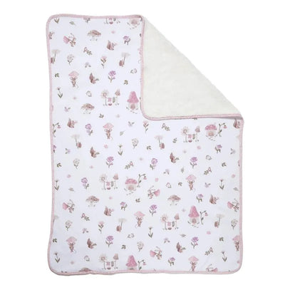 Living Textiles - Jersey Sherpa Blanket, Mushroom House Image 1