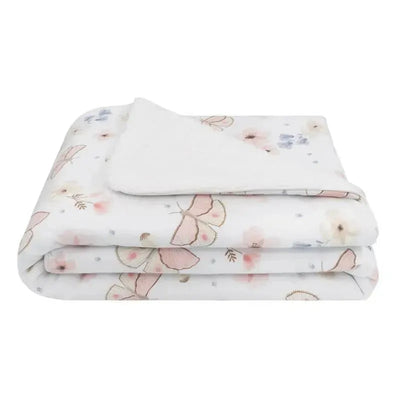 Living Textiles - Jersey Sherpa Blanket, Premium Cute Cozy Fabric, Fly Away Image 1