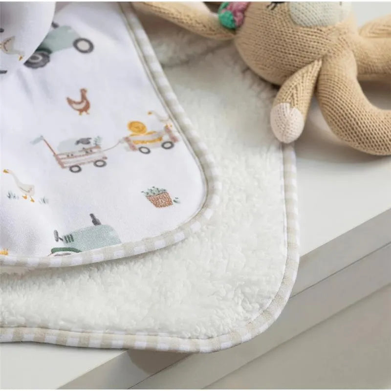 Living Textiles - Jersey Sherpa Blanket, Tractor Ride Image 4