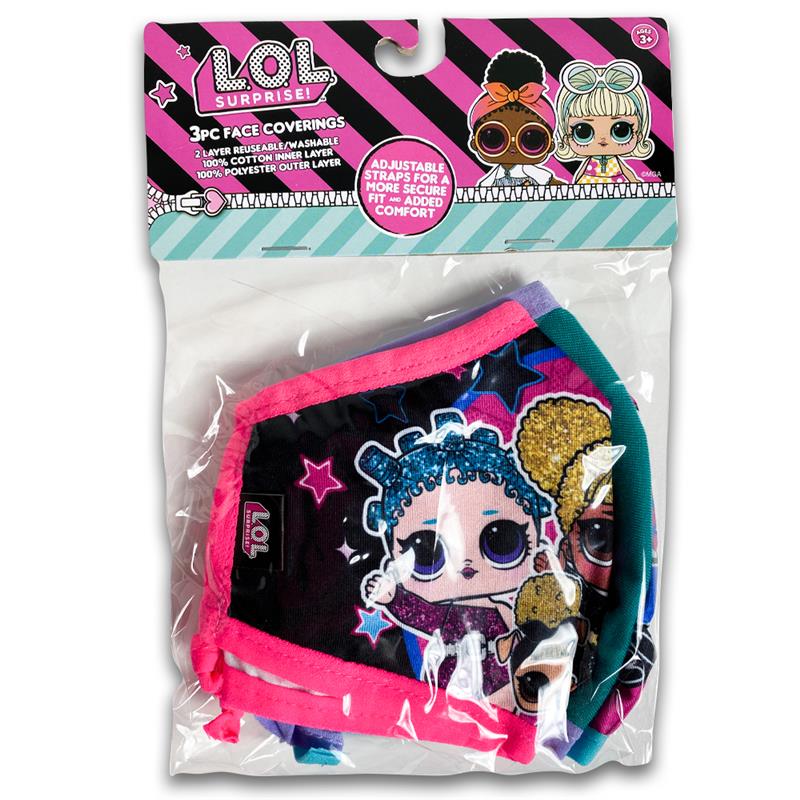 LOL Kids Mask 3Pk Image 1