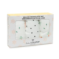 Loulou Lollipop - 3Pk Washcloth Set, Bunny Meadow Image 2
