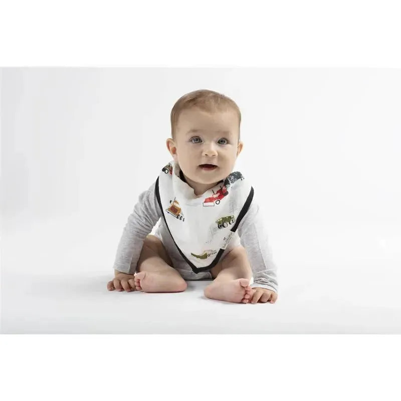 Loulou Lollipop - Bib Set Muslin, Happy Trucks Image 3