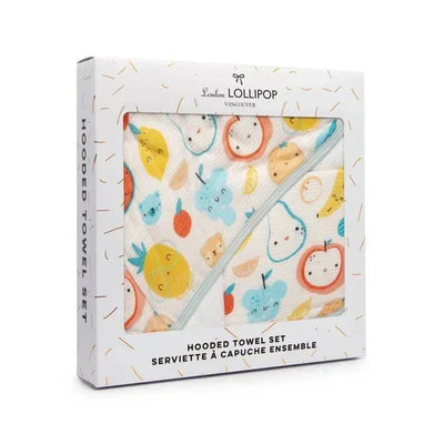 Loulou Lollipop Cutie Fruits Hooded Towel Set Image 1