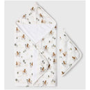 Loulou Lollipop Hooded Towel Set Bears On Bikes Image 1