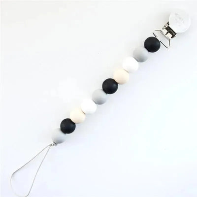 Loulou Lollipop - Lolli Pacifier Clip, Black Neutral Image 1