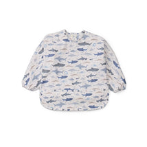 Loulou Lollipop Long Sleeve Bib - Smiley Sharks Image 1