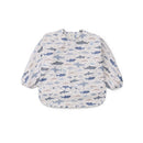 Loulou Lollipop Long Sleeve Bib - Smiley Sharks Image 1