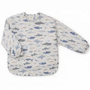 Loulou Lollipop Long Sleeve Bib - Smiley Sharks Image 2