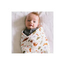 Loulou Lollipop Muslin Baby Swaddle - Forest Friends Image 4