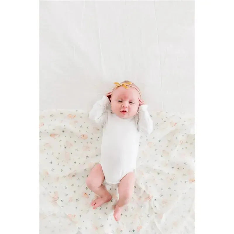 Loulou Lollipop - Muslin Swaddle, Bunny Meadow Image 3