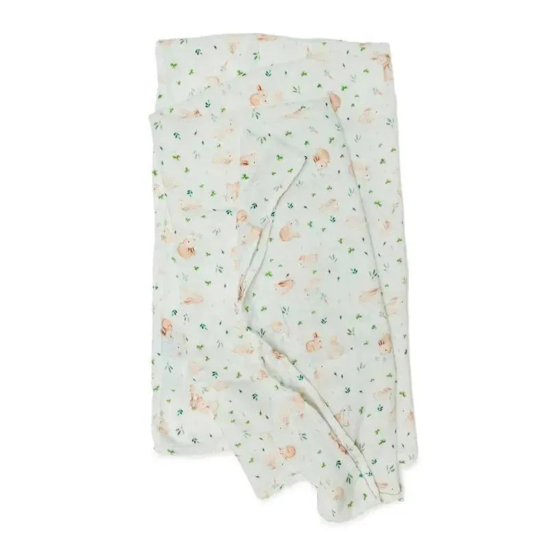 Loulou Lollipop - Muslin Swaddle, Bunny Meadow Image 4