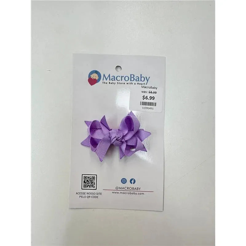 MacroBaby - Hair Bow Mini, Purple Image 1