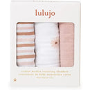 Lulujo - 3Pk Daisies Muslin Receiving Blankets  Image 4