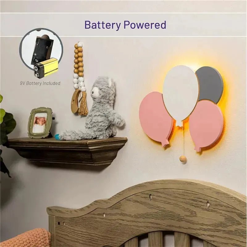 LumieWorld - Lumipets Lighted Balloons, Nursery Night Light, Wall Mounted Lighted Image 7