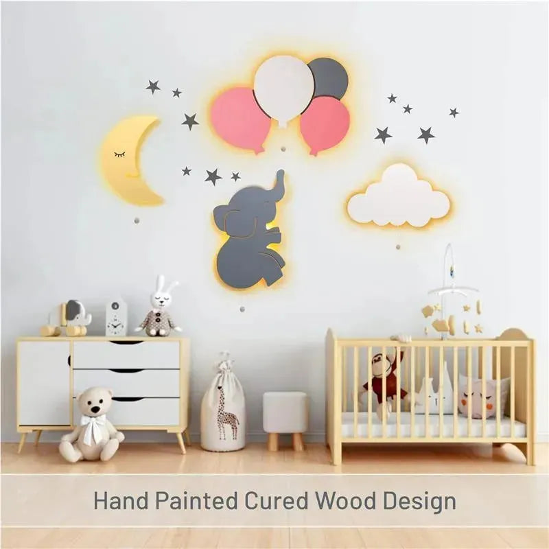 LumieWorld - Lumipets Moon Wall Light, Nursery Night Light, Wall Mounted Lighted Image 4