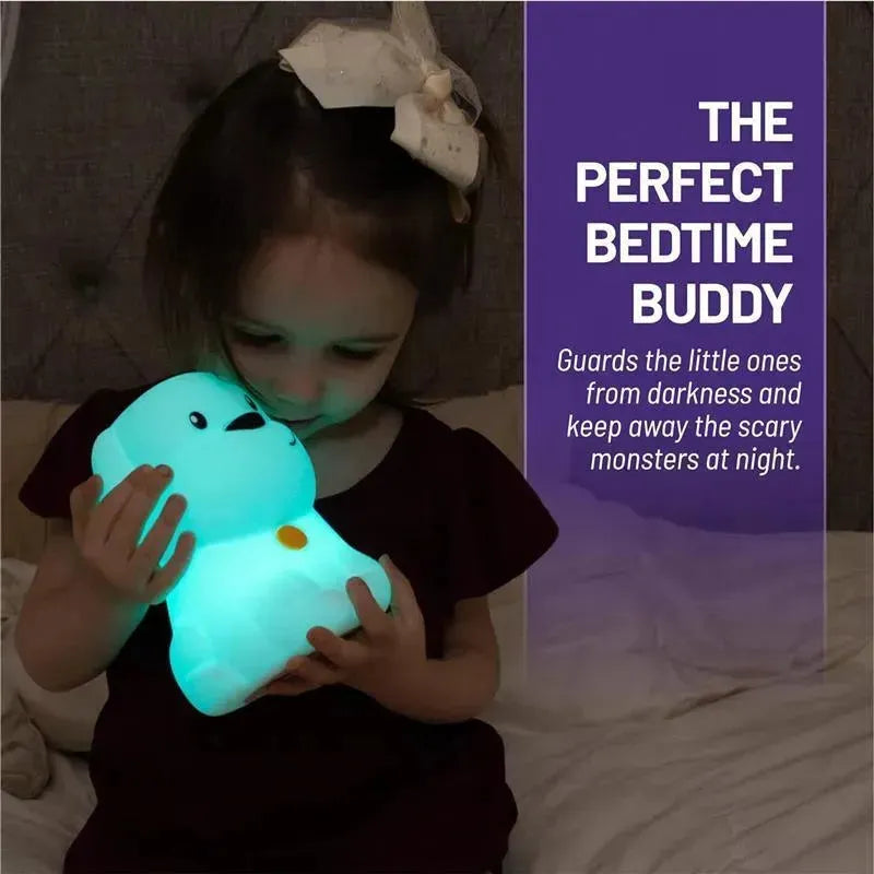 LumieWorld - Lumipets Rechargeable Night Light for Kids, Silicone Nursery Light, Puppy Image 5